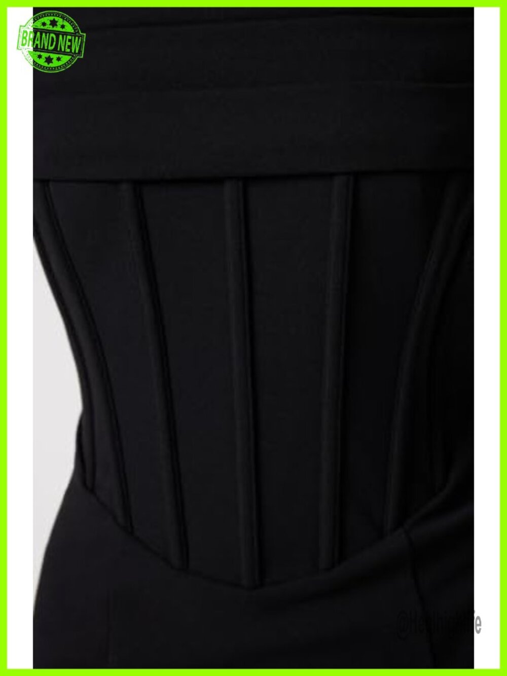 Lulus Sunset Corset Bodycon Maxi Dress Strapless Formal Wedding Guest - Picture 3 of 3